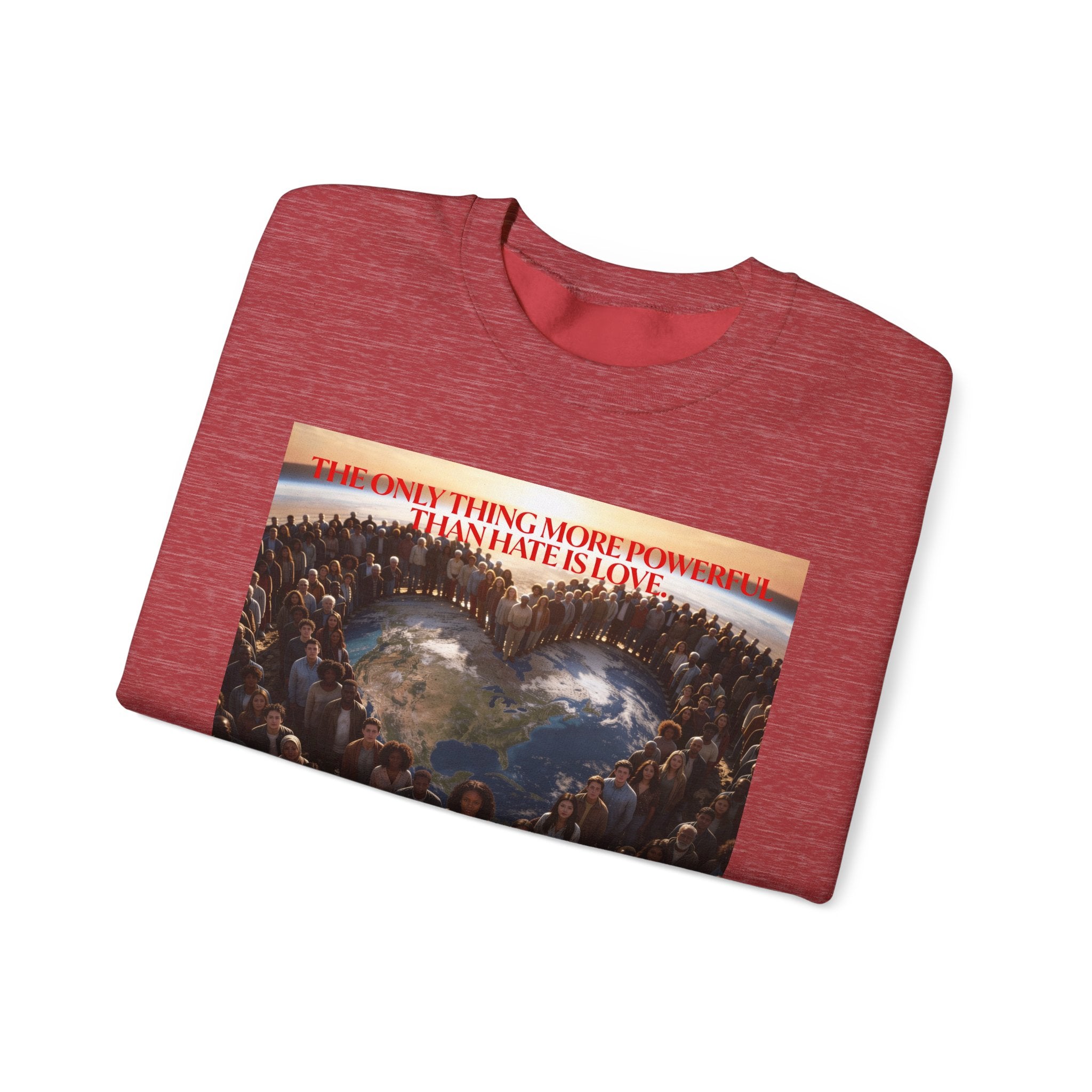 Always With You My Love -"Stronger Than Hate" Unisex Crewneck Sweatshirt .