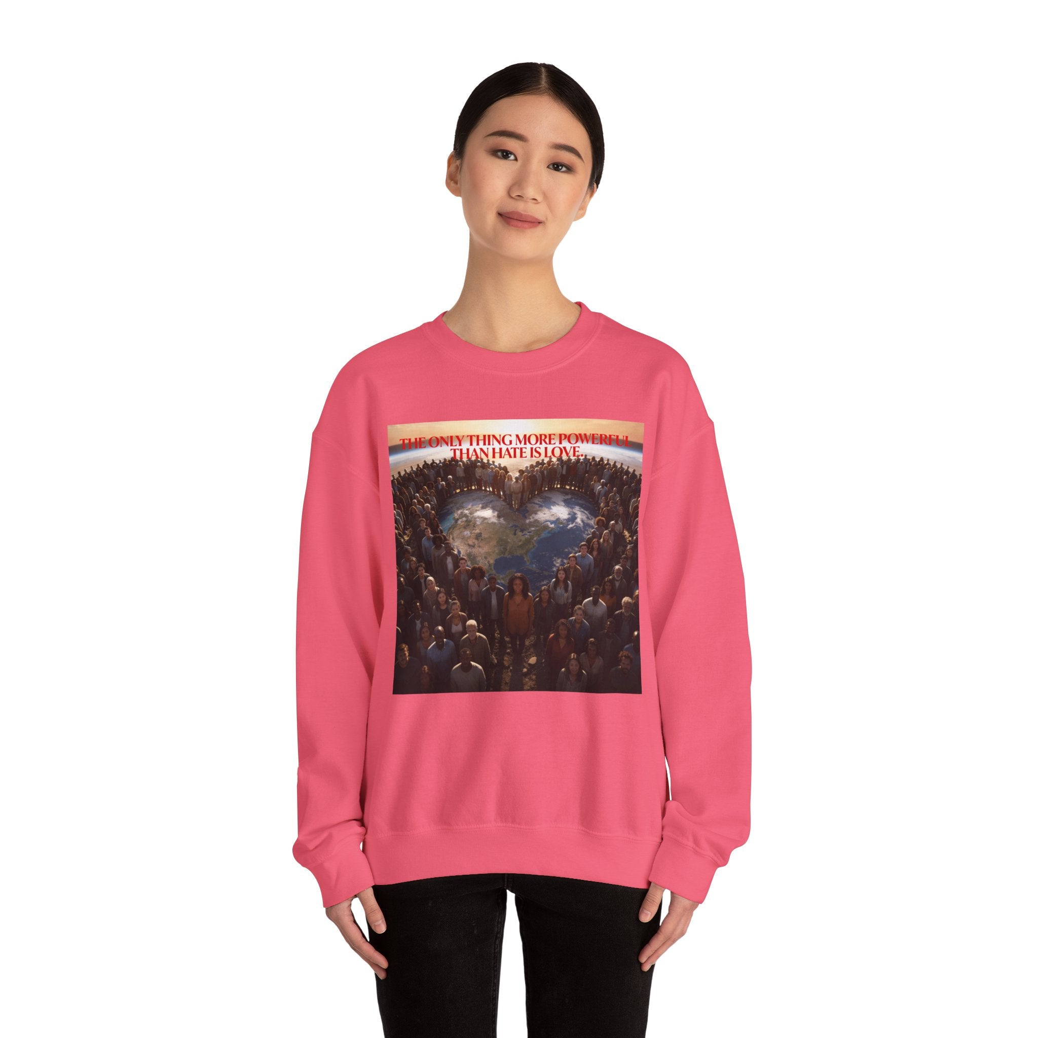 Always With You My Love -"Stronger Than Hate" Unisex Crewneck Sweatshirt .