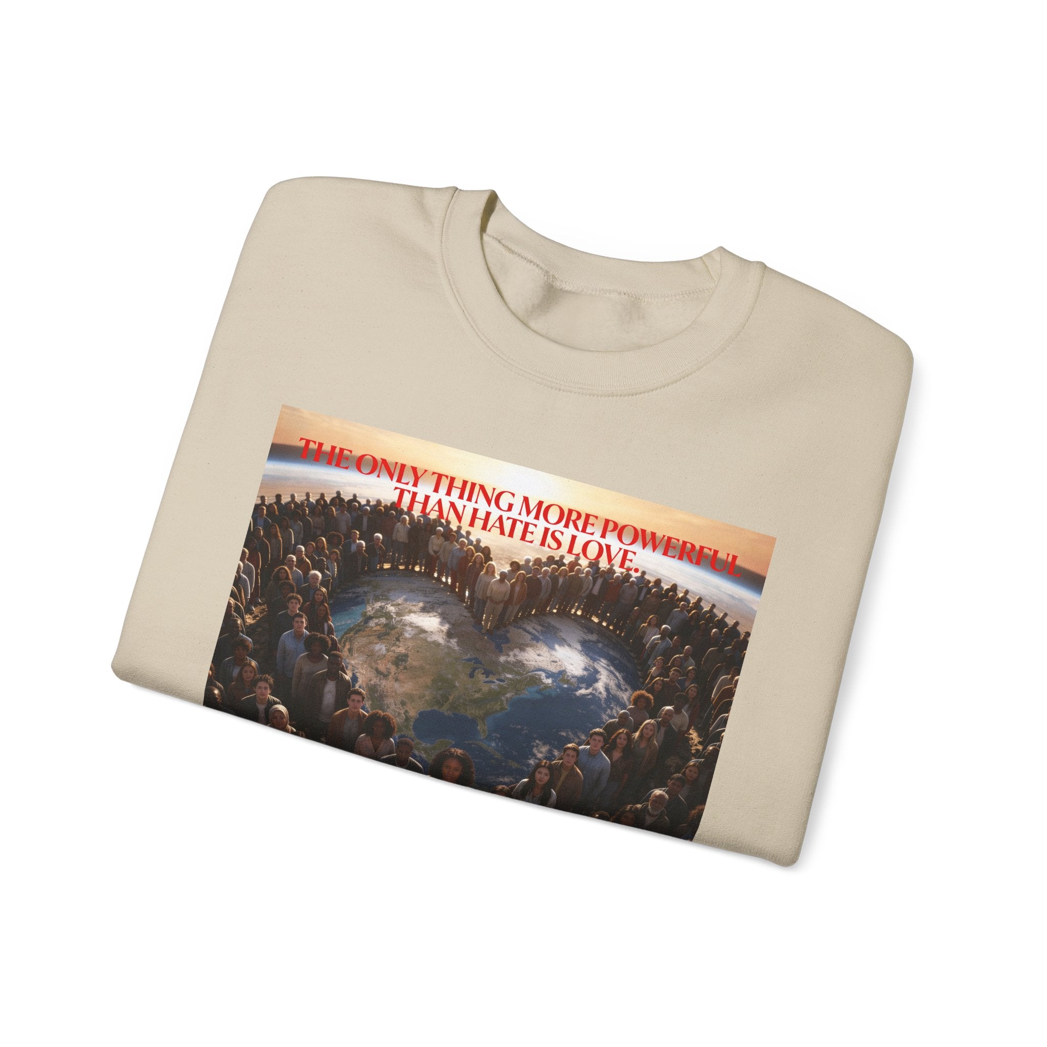 Always With You My Love -"Stronger Than Hate" Unisex Crewneck Sweatshirt .