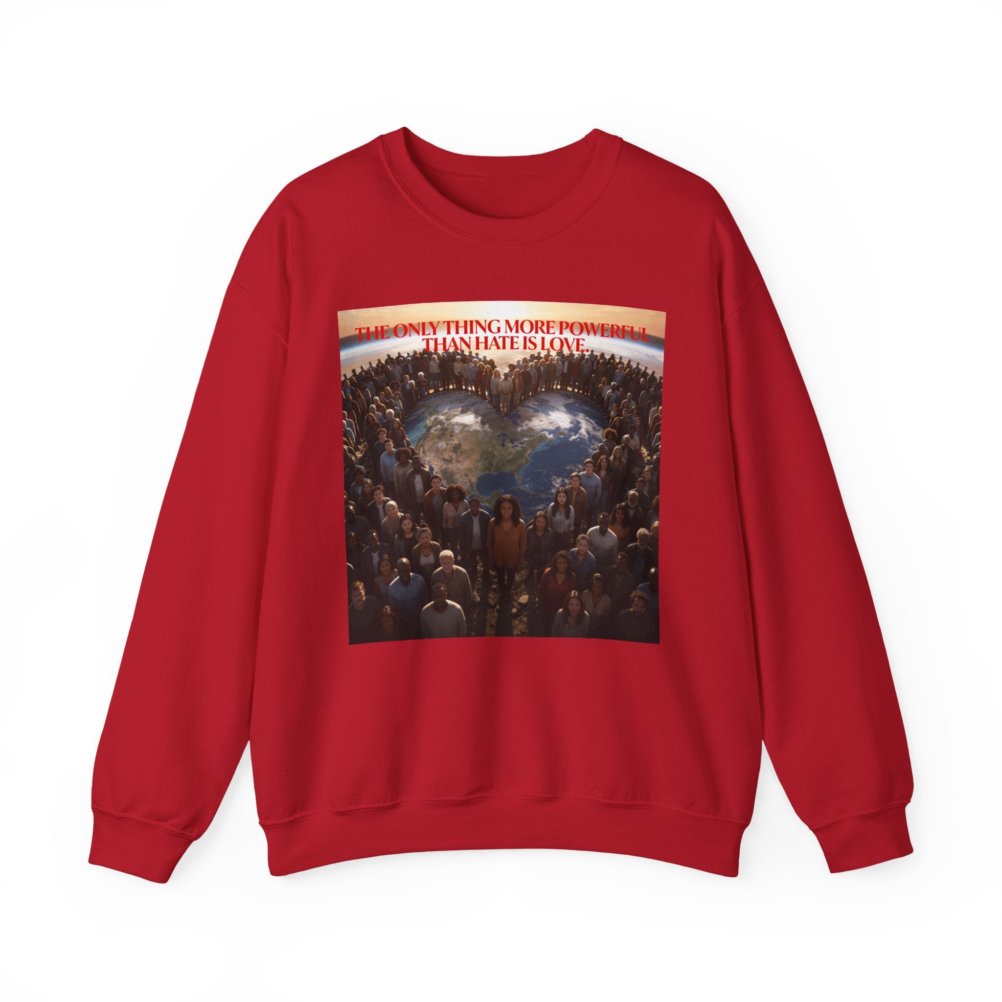 Always With You My Love -"Stronger Than Hate" Unisex Crewneck Sweatshirt .